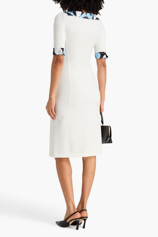 PUCCI PRINTED STRETCH-CREPE DRESS - Size 46