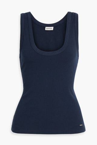 SIMKHAI ABENA RIBBED JERSEY TANK - Size S