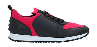 Tods Technical Fabric Low-Top Sneakers with Fuchsia Panels