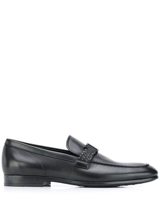 Tods Tod's Smooth Leather Woven-Strap Loafers