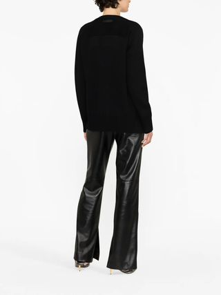 Tom Ford Knit V-Neck Zip-Up Cardigan Black