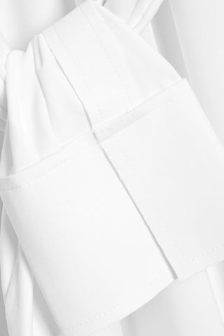NORMA KAMALI TIE-DETAILED STRETCH-JERSEY MAXI SHIRT DRESS - Size 34