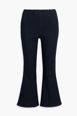 VERONICA BEARD CARSON HIGH-RISE KICK-FLARE JEANS - Size L