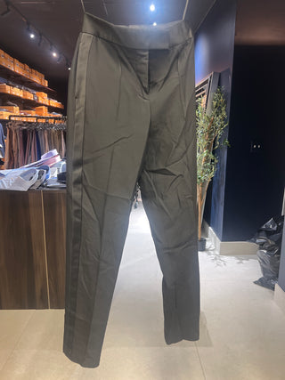 Tom Ford Black Tailored Trousers with Satin Side Stripe
