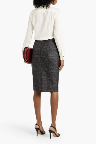MAX MARA NOREL SILK CREPE DE CHINE SHIRT - Size 42
