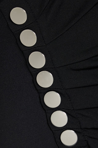 DEREK LAM LUCILLE STUDDED STRETCH-JERSEY MIDI DRESS - Size XS