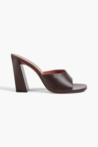 AMINA MUADDI BRIGITTE 95 LEATHER MULES - Size 39