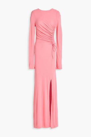 RÓHE RUCHED JERSEY MAXI DRESS - Size 36