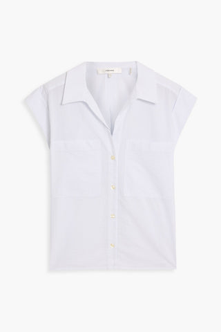 FRAME COTTON-SEERSUCKER SHIRT - Size S