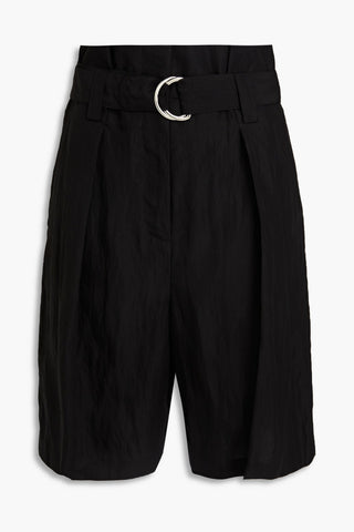 3.1 PHILLIP LIM PLEATED TENCEL-BLEND SHORTS - Size 0
