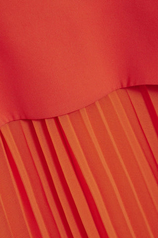 SIMKHAI SEQUOIA PLEATED CHIFFON AND CREPE MAXI DRESS - Size 4