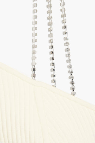 HERVÉ LÉGER EMBELLISHED BANDAGE MAXI DRESS - Size L