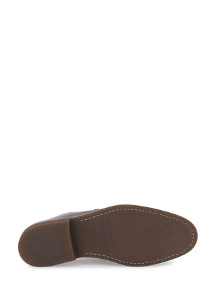 Brunello Cucinelli Smooth Leather Penny Loafers Dark Brown