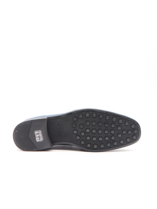 Tods Patent Leather Slip-On Loafers Baltic Blue
