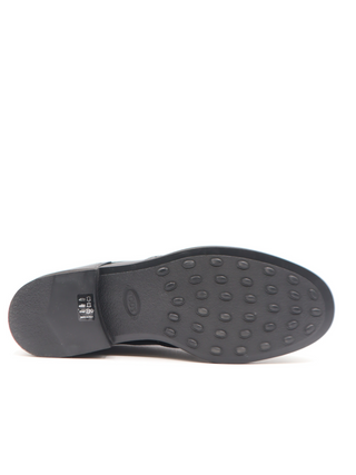 Tods Polished Leather Lace-Up Wingtip Derby Shoes Black