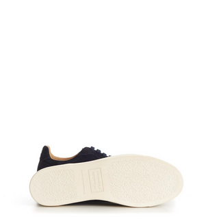 Brunello Cucinelli Brunello Cucinelli Suede Lace-Up Low-Top Sneakers with Contrast Sole