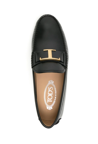 Tods Mens Leather T Gomminos in Black