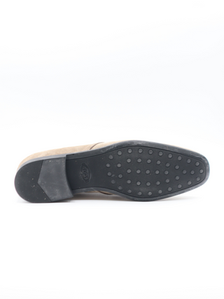 Tods Suede Single Buckle Monk Strap Loafers