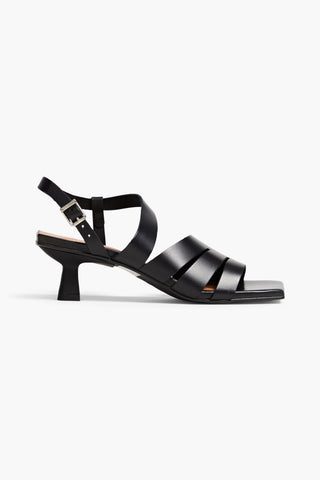 GANNI LEATHER SLINGBACK SANDALS - Size 36