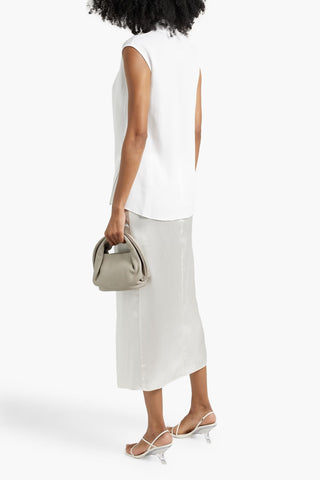 ANOTHER TOMORROW DRAPED CREPE TOP - Size 46