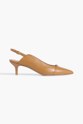 MALONE SOULIERS MARION 45 LEATHER SLINGBACK PUMPS - Size 39.5