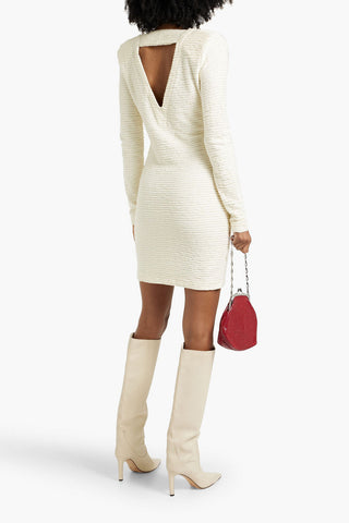IRO OTHILIE RIBBED-KNIT MINI DRESS - Size 34
