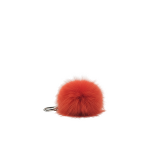 Fendi Fur Pom-Pom Bag Charm in Red