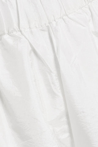 TIBI CROPPED CRINKLED-SHELL TAPERED PANTS - Size S