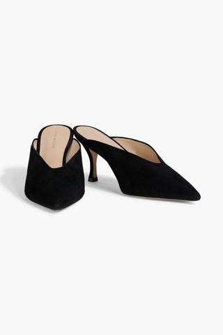 STUART WEITZMAN LULAH SUEDE MULES - Size 7.5
