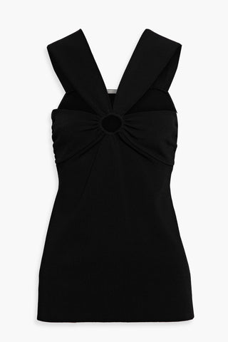 STELLA MCCARTNEY CUTOUT STRETCH-KNIT TOP - Size 44