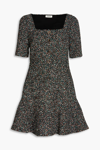 SANDRO METALLIC TWEED MINI DRESS - Size 40