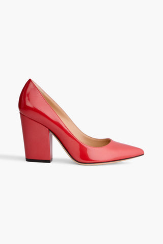 SERGIO ROSSI SERGIO 90 PATENT-LEATHER PUMPS - Size 36