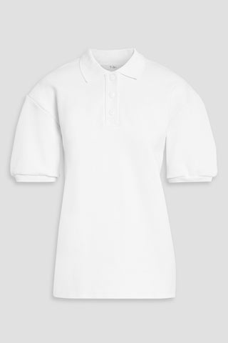 TIBI PIQU POLO SHIRT - Size XL