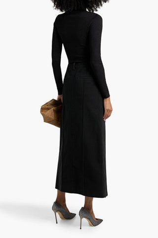 BRUNELLO CUCINELLI COTTON-TWILL MAXI SKIRT - Size 40