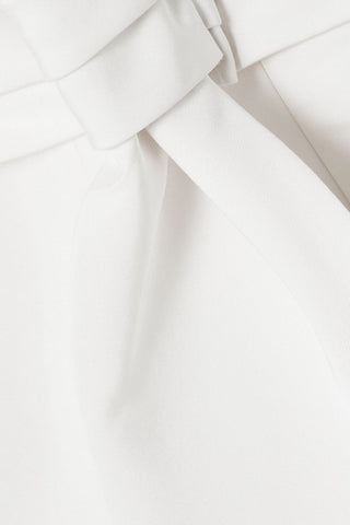 BRANDON MAXWELL SILK-FAILLE MINI DRESS - Size 14