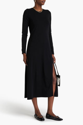 ANOTHER TOMORROW STRETCH-LYOCELL AND COTTON-BLEND JERSEY MIDI DRESS - Size M