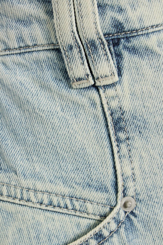 ISABEL MARANT POMANO FADED DENIM MIDI SKIRT - Size 34