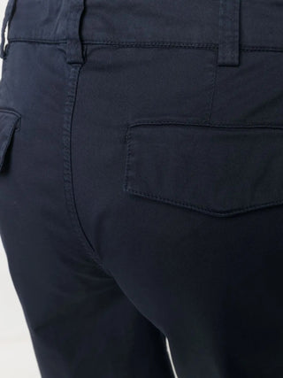 Brunello Cucinelli Cotton Panelled Utility Shorts in Navy