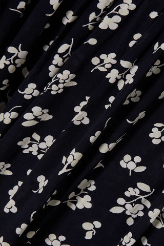 RIXO MALI FLORAL-PRINT CREPE DE CHINE MIDI DRESS - Size 8
