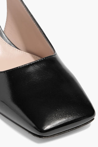 GIANVITO ROSSI FREEDA 55 LEATHER SLINGBACK PUMPS - Size 39