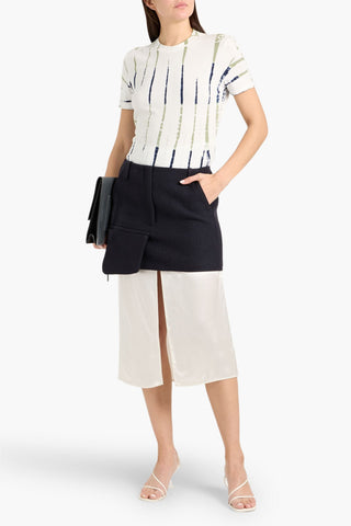 PROENZA SCHOULER FINLEY TIE-DYED COTTON-BLEND JERSEY T-SHIRT - Size XS