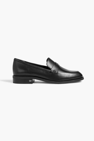 STUART WEITZMAN EMI LEATHER LOAFERS - Size 8