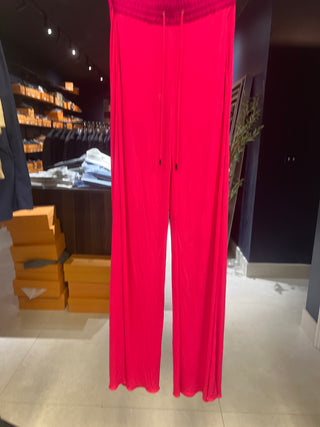 Tom Ford Tom Ford Flowing Drawstring Wide-Leg Trousers in Hot Pink