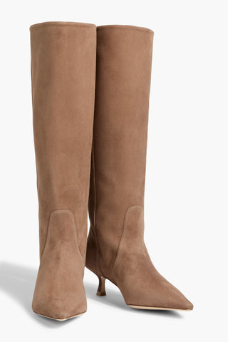 STUART WEITZMAN NAOMI 50 SUEDE KNEE BOOTS - Size 7.5