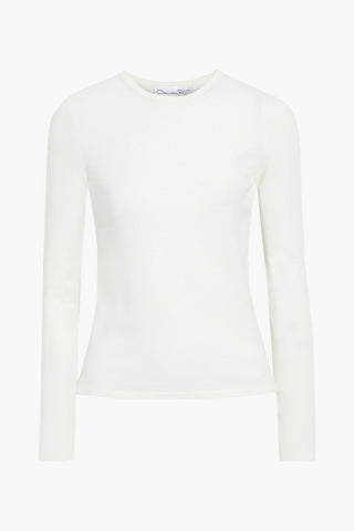 OSCAR DE LA RENTA STRETCH-KNIT TOP - Size M