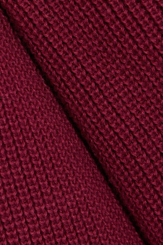 AUTUMN CASHMERE CUTOUT RIBBED COTTON SWEATER - Size XS