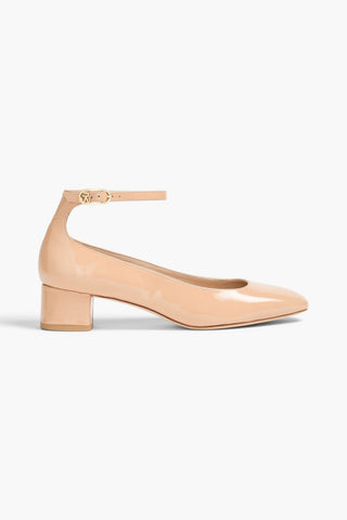 STUART WEITZMAN JANE PATENT-LEATHER PUMPS - Size 9