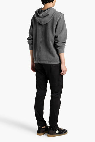 RAG & BONE STRIDE FADED FRENCH COTTON-BLEND TERRY HOODIE - Size XS