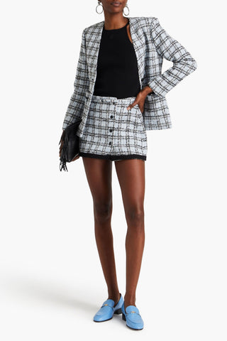 MAJE BELTED TWEED MINI SKIRT - Size 40