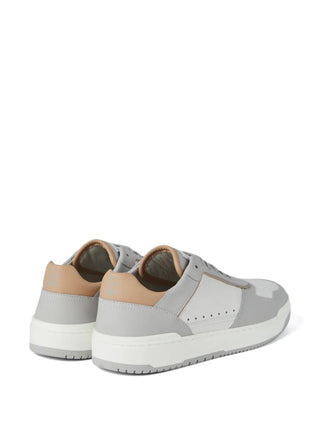 Brunello Cucinelli Leather and Suede Low-Top Sneakers with Perforated Panels